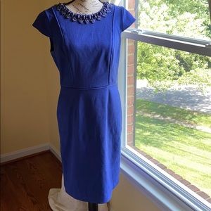 Vibrant blue-purple Adrianna Papell dress